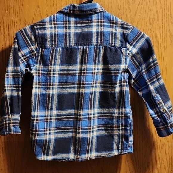 Oshkosh flannel shirt, size 5 - Picture 3 of 4